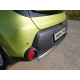 Защита заднего бампера овальная 75-42 мм ТСС для Kia Soul 2014-2016